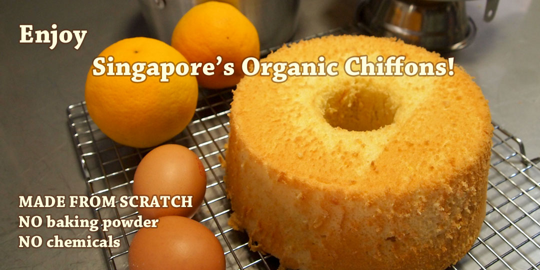 Organic Chiffon Cakes, no baking powder, no chemicals