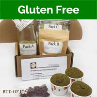 Baking Kit - Organic Cranberry-Matcha Muffins (Gluten-Free, Vegan, Gum-Free)