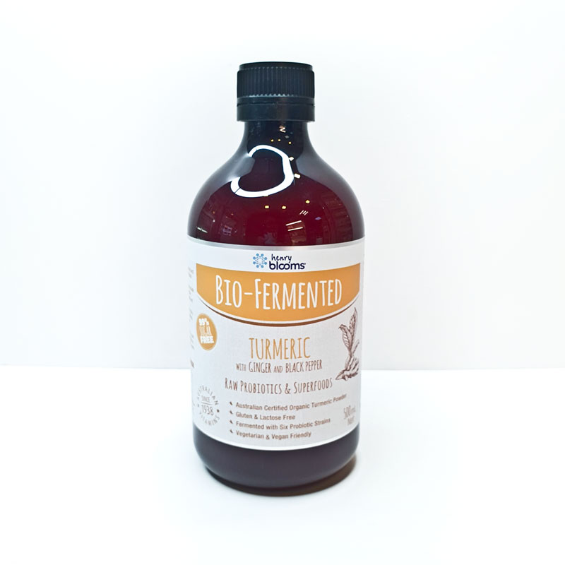 Henry Blooms Bio-Fermented Turmeric with probiotics