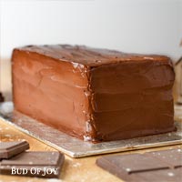 Organic Chocolate Fudge Cake (rectangular)