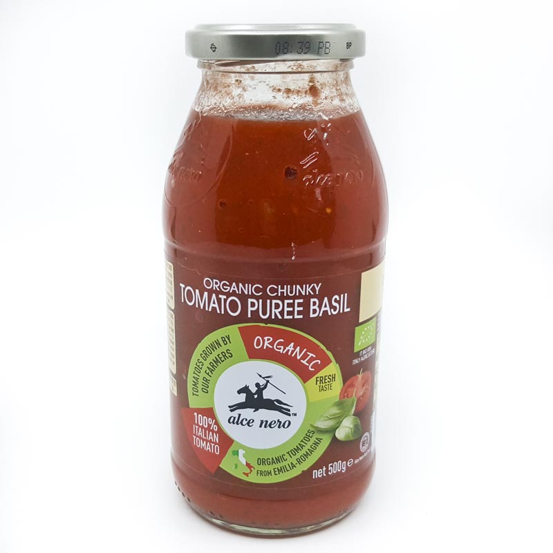 Organic Chunky Tomato Puree Basil