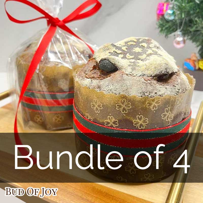 Organic Vegan and Wholemeal Panettone (Bundle of 4)