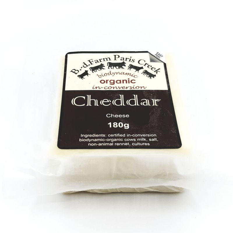 Organic Paris Creek Cheddar Cheese