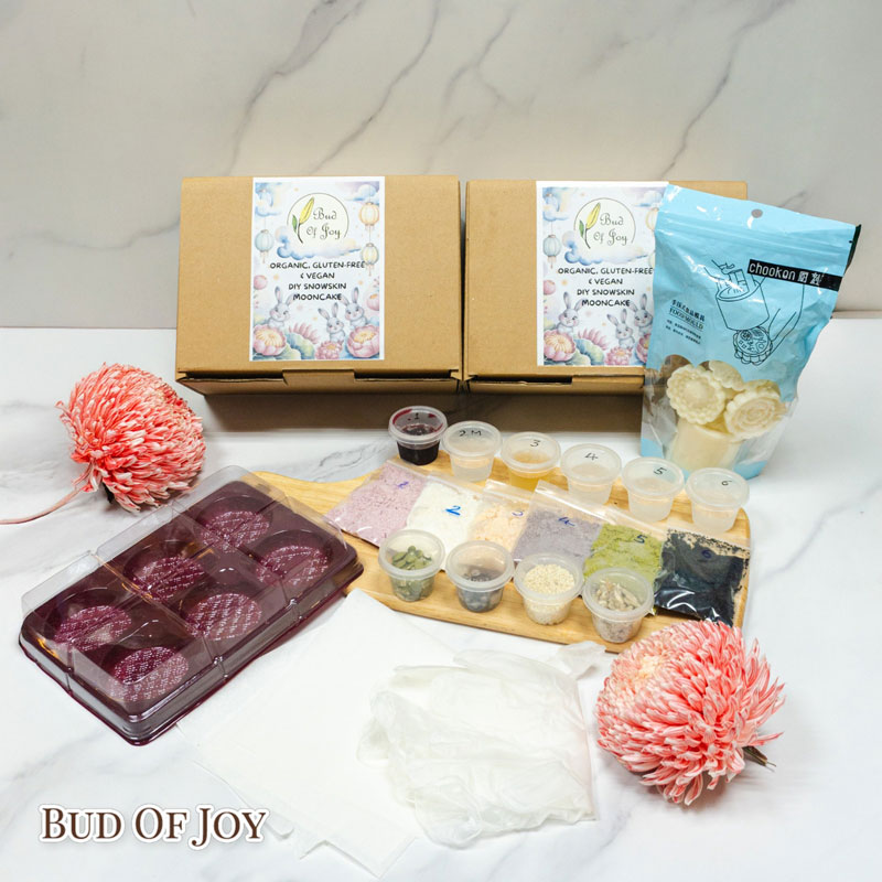 2x Baking Kit - Organic 3D Snowskin Mooncake (comes with mooncake mould and exclusive Video Support)